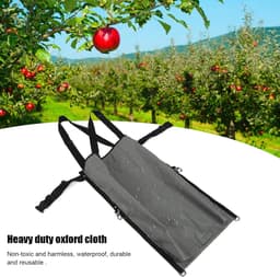 Oogstzak Fruitplukzak - Plukschort Tuin - Fruit Verzamelen - Brede Opening - 86 x 49 cm - Groen — thumbnail 3