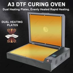 DTF Oven - Droogoven Hitte - Textiel Printen - Dubbele Verwarming - 40x32 cm - Zwart — thumbnail 4