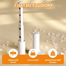 2-Pack Reis Droogrek Klein Opvouwbaar Wanddroger Uitbreidbaar Ruimtebesparend voor Kleding Camping en Hotels — thumbnail 2