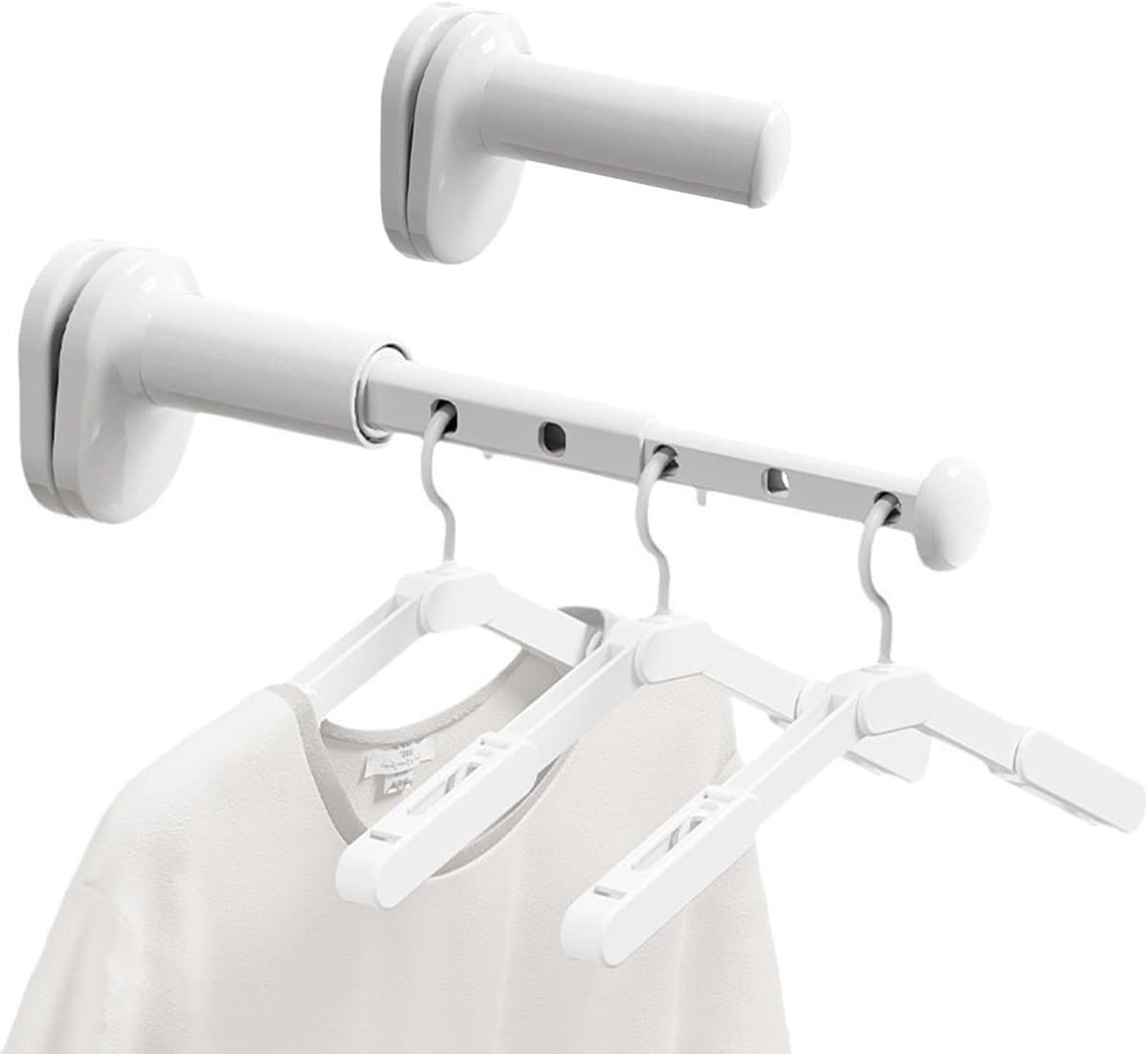 2-Pack Reis Droogrek Klein Opvouwbaar Wanddroger Uitbreidbaar Ruimtebesparend voor Kleding Camping en Hotels — afbeelding 1