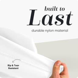 Nylon waszak XL - vergrendelbare trekkoordsluiting - machinewasbaar - ideaal voor grote ladingen kleding - ShopVlot — thumbnail 2