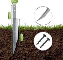 Omgoods - Set van 4 Grondankers voor Tuinschommel en Fences — thumbnail 5
