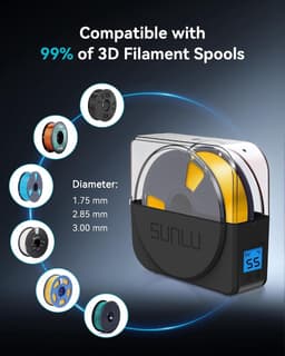 Filament Droger - Fila Box - 3D Printen - Instelbare Tijd Temperatuur - 1 kg Spoelen - Zwart — thumbnail 4