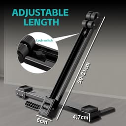SnelShoppen - Lifting Washing Machine Roll Rail - Verstelbare Basis met Rollen 50-80 cm - Eenvoudig Vervoer van Wasmachines, Droogkasten, Koelkasten e — thumbnail 2