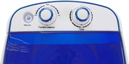 SnelShoppen - Mini Wasmachine 3kg met Centrifuge - Bovenlader voor Camping, Studenten, Reis, Klein, Compact, Energiezuinig, Wit — thumbnail 2