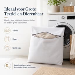 waszakken voor huisdieren - 60×60 cm -Beschermt Wasmachine -Honden & Katten — thumbnail 4