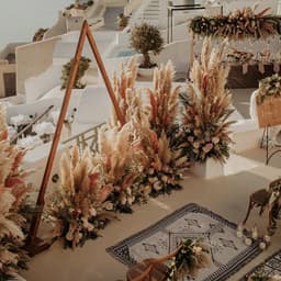 115 stuks gedroogd pampagras voor boho huisdecoratie, gemengd droog bloemenboeket voor bruiloften en feesten, pampabloemstukken, rustieke boerderijdecoratie — thumbnail 3