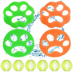Dailygoods- Haarverwijderaar voor Huisdieren - Herbruikbare Haarvanger - Pluisverwijderaar - Wasballen - Siliconen Pootkussens - Voor Wasmachine - Pluisballen — thumbnail 1