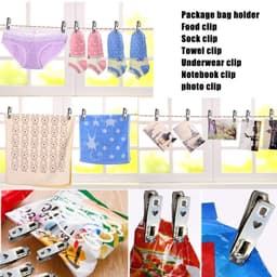 Dailygoods - 80 Stuks Wasknijpers - Multifunctionele Clips voor Kleding en Snacks — thumbnail 5