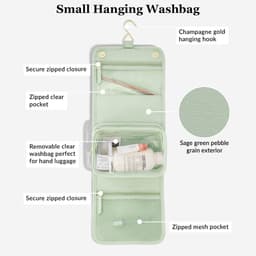 Dailygoods - Sage Green Kleine Hangende Waszak - Perfect voor Reizen — thumbnail 2