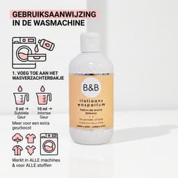 SnelShoppen - B&B Italiaans Wasparfum Amber & Musk 250ml - Luxe Geurversterker voor Was, Langdurige Warme Ambra Musk Geur, Ideaal voor Textiel, Tot 25 — thumbnail 3