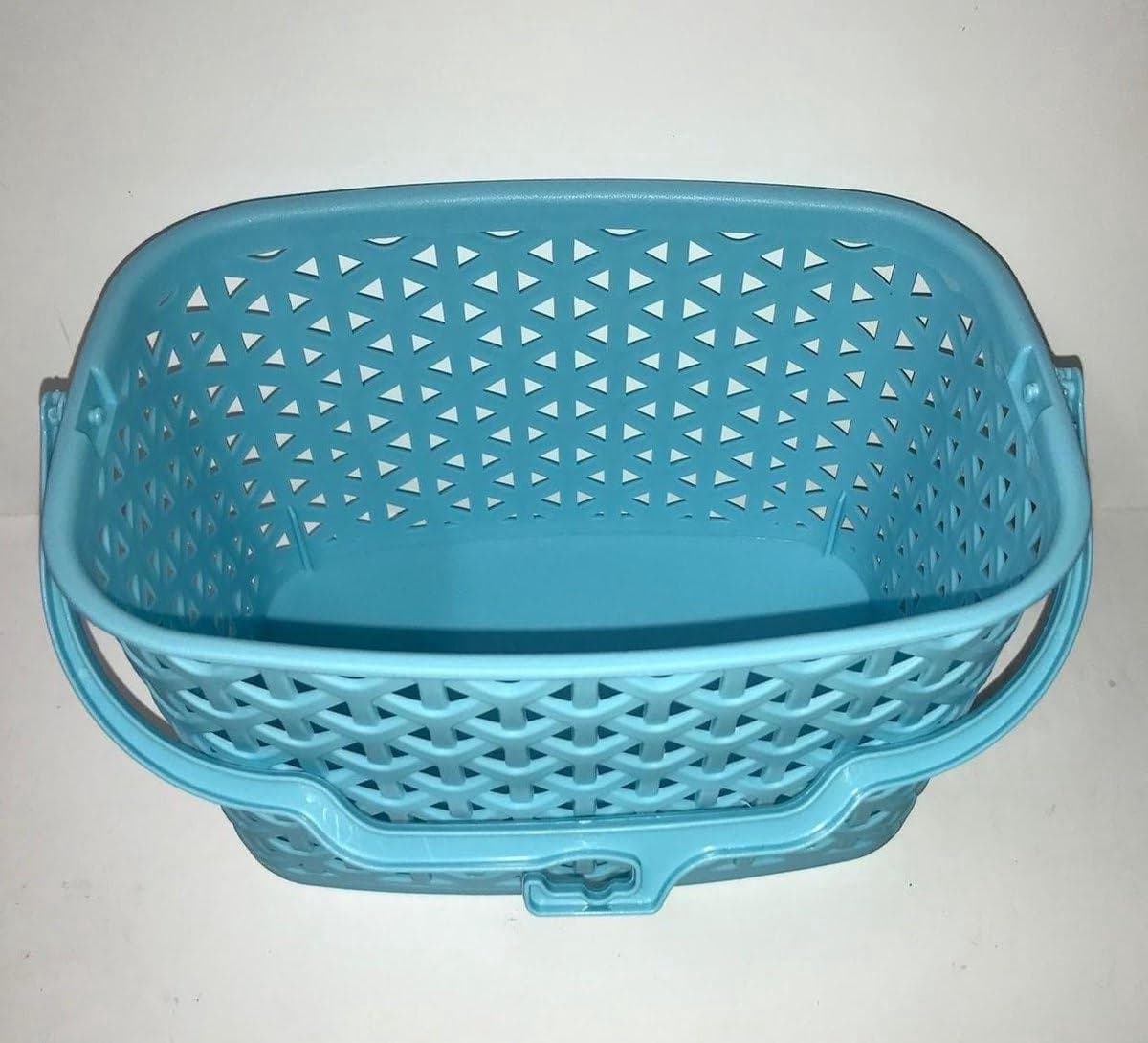 Wasknijpermandje - Knijperhouder - Kleding Drogen - Kunststof - 23x15x13 cm - Blauw — afbeelding 1