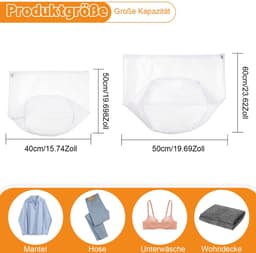Dailygoods - Wasnetten Set van 4 - Bescherm je Kleding in de Wasmachine — thumbnail 2