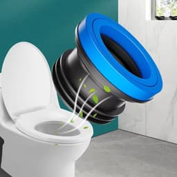 Universele rubberen toiletafdichtring Dikke geurbestendige flenspakking voor 100-110 mm standaard toiletafvoerbuizen om lekken te repareren en geuren te voorkomen — thumbnail 4