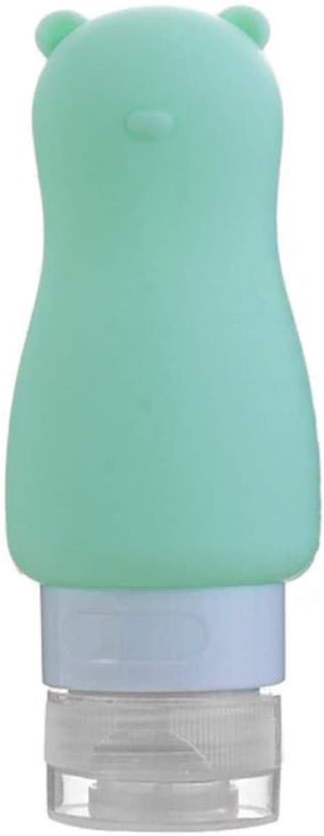60ml draagbare siliconen hervulbare fles voor lege reizen, 1-groen, 2 stuks — afbeelding 1