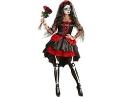 WIDMANN MILANO Party Fashion - Bruidskostuum, Dia De Los Muertos, jurk, Dag van de Doden, Halloween