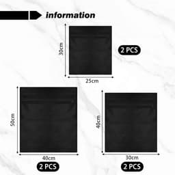 6 stuks wasnetzakken, anti-distale waszak, waszak, duurzame waszak, wasmachine-accessoires. — thumbnail 3