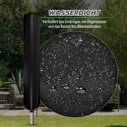 Droogmolen Beschermhoes van 600D Oxford Stof, 180 x 18 x 18 cm, Waterdicht, UV-bestendig en Met Opbergtas, Ideaal voor Wasmachines en Droogapparatuur — thumbnail 3