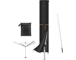 Beschermhoes voor Droogmachines en Droogtrommels met Rits en Stang, Waterdicht, 185 x 32 cm, Duurzaam en Weerbestendig