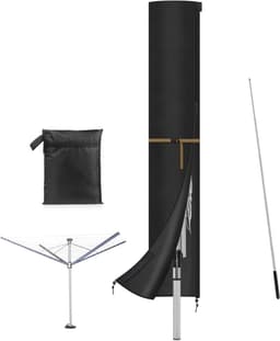 Beschermhoes voor Droogmachines en Droogtrommels met Rits en Stang, Waterdicht, 185 x 32 cm, Duurzaam en Weerbestendig — thumbnail 1
