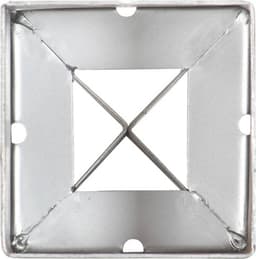 vidaXL - Grondpinnen - 12 - st - 9x9x75 - cm - gegalvaniseerd - staal - zilverkleurig — thumbnail 4