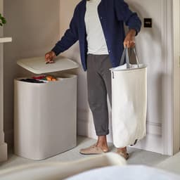 Equivera Wasmand 3 Vakken - Wassorteerder - Driedelige Wasmand - Organizer Kleding - Laundry Basket - Wasbox — thumbnail 4
