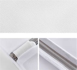 Waszakken - 7-pack waszakken met rits - Mesh waszakken voor wasmachines - Fijne mesh en grote mesh herbruikbare waszakken - voor delicate shirts, sokken, ondergoed, bh's, lingerie, babykleding - Ritssluiting in grove mesh-kleur van 70 g — thumbnail 5