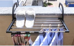 Opvouwbaar Droogschoenenrek voor Binnen en Buiten - Perfect voor Balkon en Badkamer — thumbnail 4
