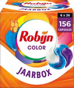 Robijn Classics Capsules Color - 3 in 1 capsules ​- 6 x 26 wasbeurten - Voordeelverpakking — thumbnail 1