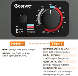 Mini wasdroger met 2,5 kg capaciteit en 4 droogmodi – Energiezuinig en Stil — thumbnail 2