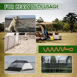 Grondankers met adapter - Set van 4 stuks voor trampoline, tenten, luifels, dekzeilen, schommels — thumbnail 2