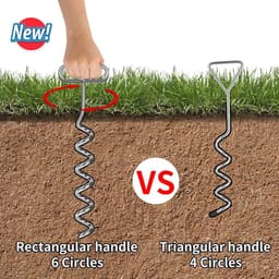 Grondankers voor trampoline - set van 4 stuks met verstelbare riem - voor trampoline, schommel, paviljoen — thumbnail 3