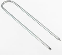 30 cm verzinkt staal grondankers campingtenten-tuindecoratie-U-vormig-L-vormig-60 stuks — thumbnail 2
