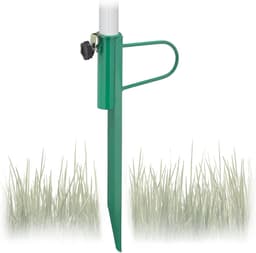 Grondanker voor parasolstokken tot 32 mm - Metaal - Staal - Groen — thumbnail 1