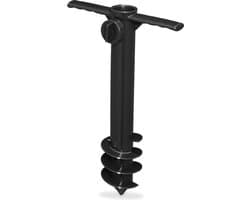 Grondanker voor parasol en droogmolen - strand tuin camping - 19-32 mm - parasolhouder kunststof zwart