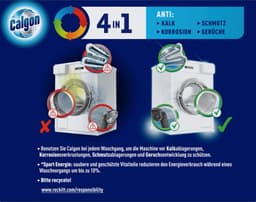 Calgon - 4-in-1 - PowerTabs - Wasmachinereiniger en Antikalk - 94 stuks — thumbnail 4