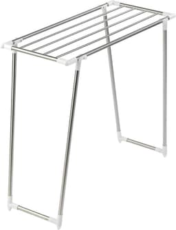 Wasdroger Profi Single wasrek extra smal voor balkon en bad - 55 m drooglengte - roestvrij staal - 87 x 79 x 39 cm - mat - droogrek - compact — thumbnail 1