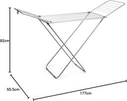 Droogrek van aluminium groen 177x555x92 cm - Lichtgewicht en duurzaam — thumbnail 4