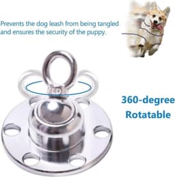 Grondanker hond 360 ° draaibaar met 6 bouten - voor tuin - buiten - camping - 1500 pond trekkracht Grondanker hond — thumbnail 5