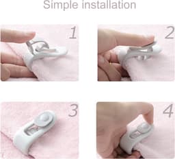 Dekbedovertrekclips, bedlakenhouder, antislipklem zonder naald, voorkomt bunching, huishoudelijk anti-slip apparaat, 12 stuks — thumbnail 2
