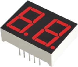 7 Segment 2 digits LED display Rood CC 0.56 inch — thumbnail 1