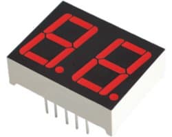 7 Segment 2 digits LED display Rood CC 0.56 inch