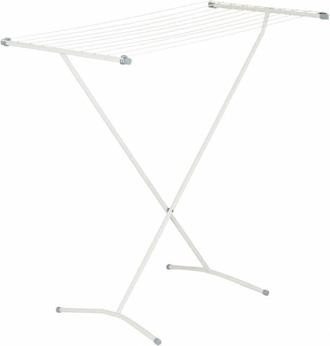 BRASQ Droogrek Staand Wit - 8 meter - Wasdroger - Inklapbaar Wasrek - Staand Droogrek - Droogrekken - 90x53x83 cm — afbeelding 1