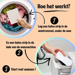BambiClean Wasstrips Voordeelverpakking Kersenbloesem - 240 wasbeurten - Milieuvriendelijke Wasmiddeldoekjes - Wasmiddel Strips Proefpakket — thumbnail 4