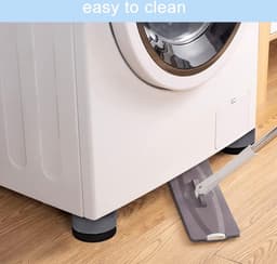 Waledano® Wasmachine Trillingsdempers - 4 Stuks - Schokdempers - Stapelbaar - Droger - Vaatwasser - Verhoger - Extra Dik Antislipvoeten — thumbnail 5