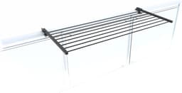 Foxydry Duo 118 cm balkon-droogrek - antraciet - rechthoekige reling — thumbnail 3