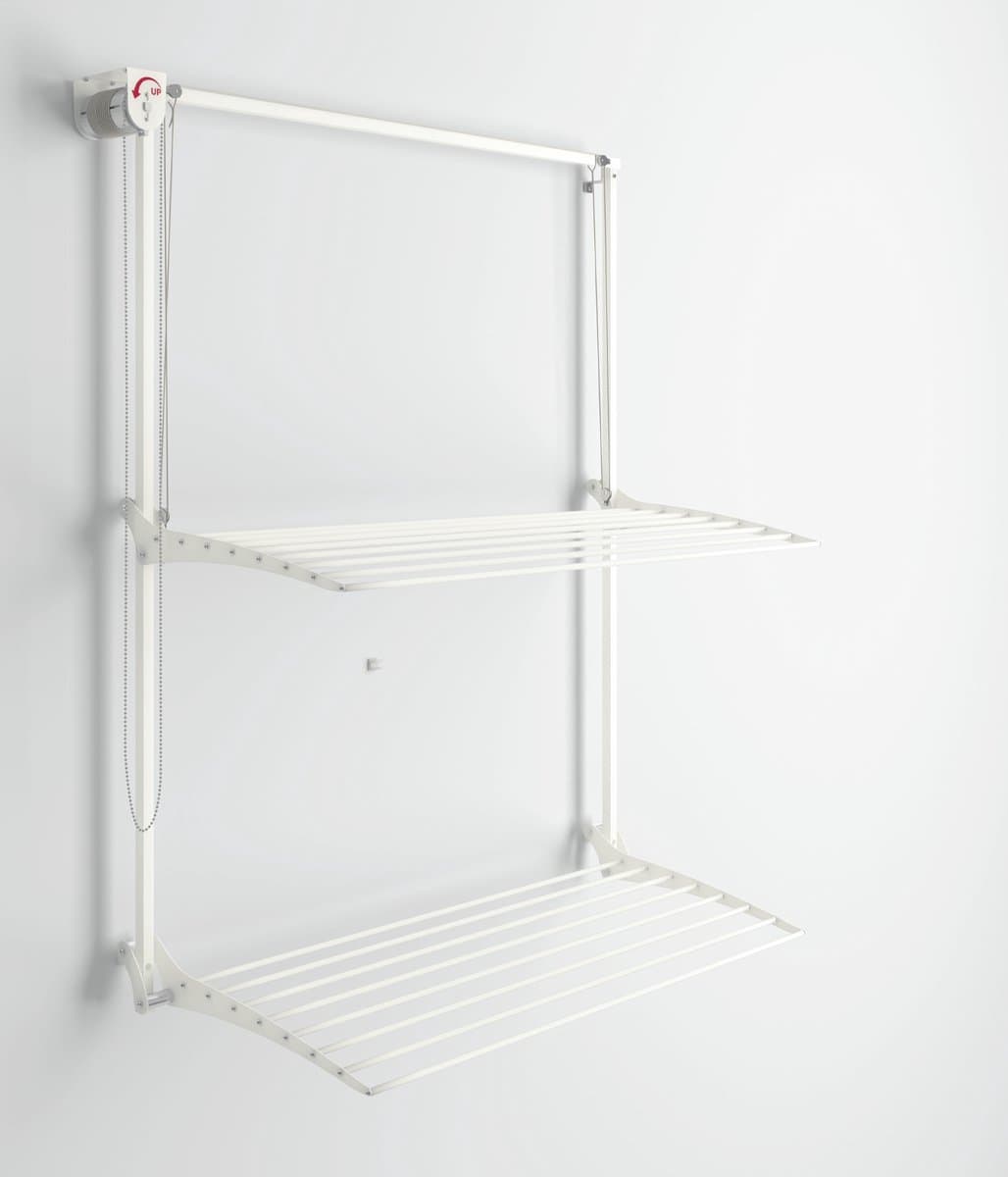 Foxydry Wall Plus 152 cm White - wanddroogrek -bediening links- 152 x 52 x 137 cm — afbeelding 1