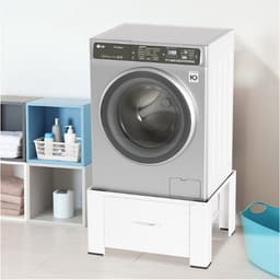 Wasmachine Verhoger Met Opberglade Wasmachine opbouwmeubel Wasmachine Sokkel Universeel Wasmachine Verhoger Wit 62.5 x 54.5 x 32.5 cm — thumbnail 2