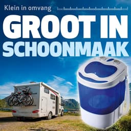 Mini Wasmachine - 3kg Capaciteit - Centrifuge - Camping & Caravan - Waterbesparend — thumbnail 3