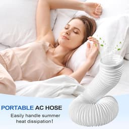 Mobiele Airco Afvoer - Universele Slang - Ruimte Koelen - Lekvrije Aansluiting - 150 cm Lengte - Wit — thumbnail 4